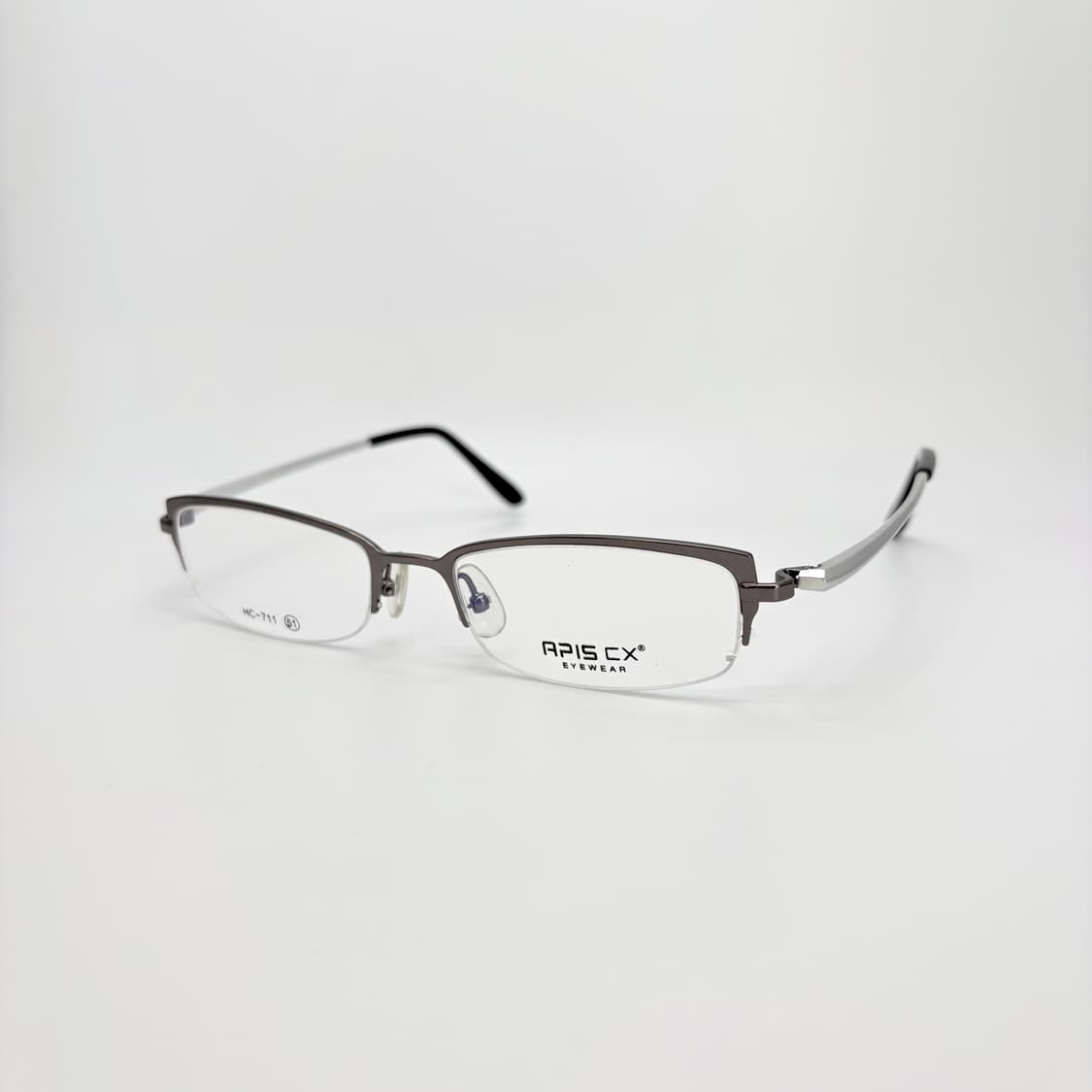 APIS 실버 슬림 스퀘어 반무테  상품이미지1