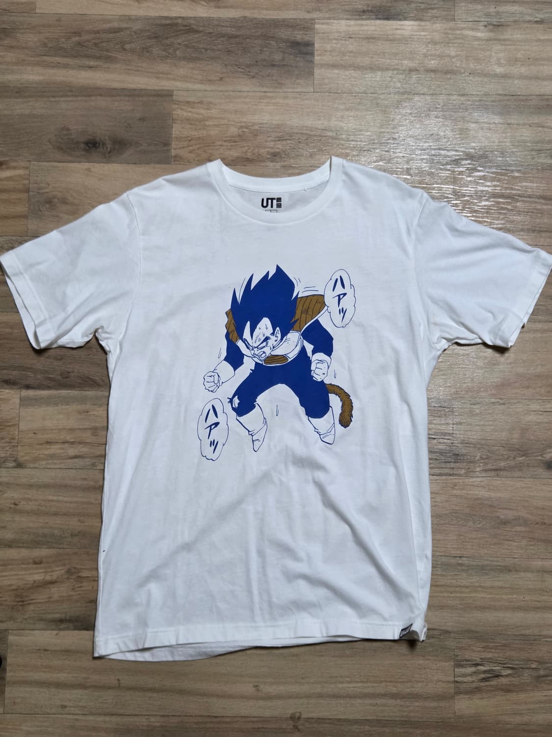 UT 유니클로 드래곤볼 베지터 반팔 티셔츠 화이트 상품이미지1