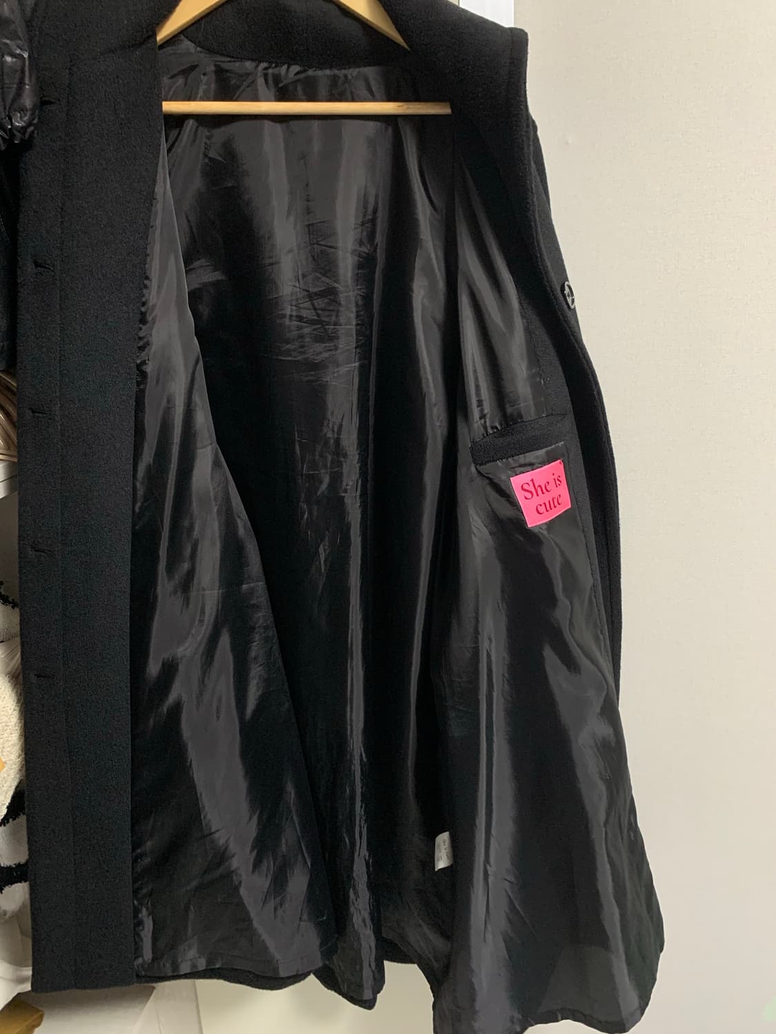 쉬이즈큐트 커들코트 블랙 상품이미지7