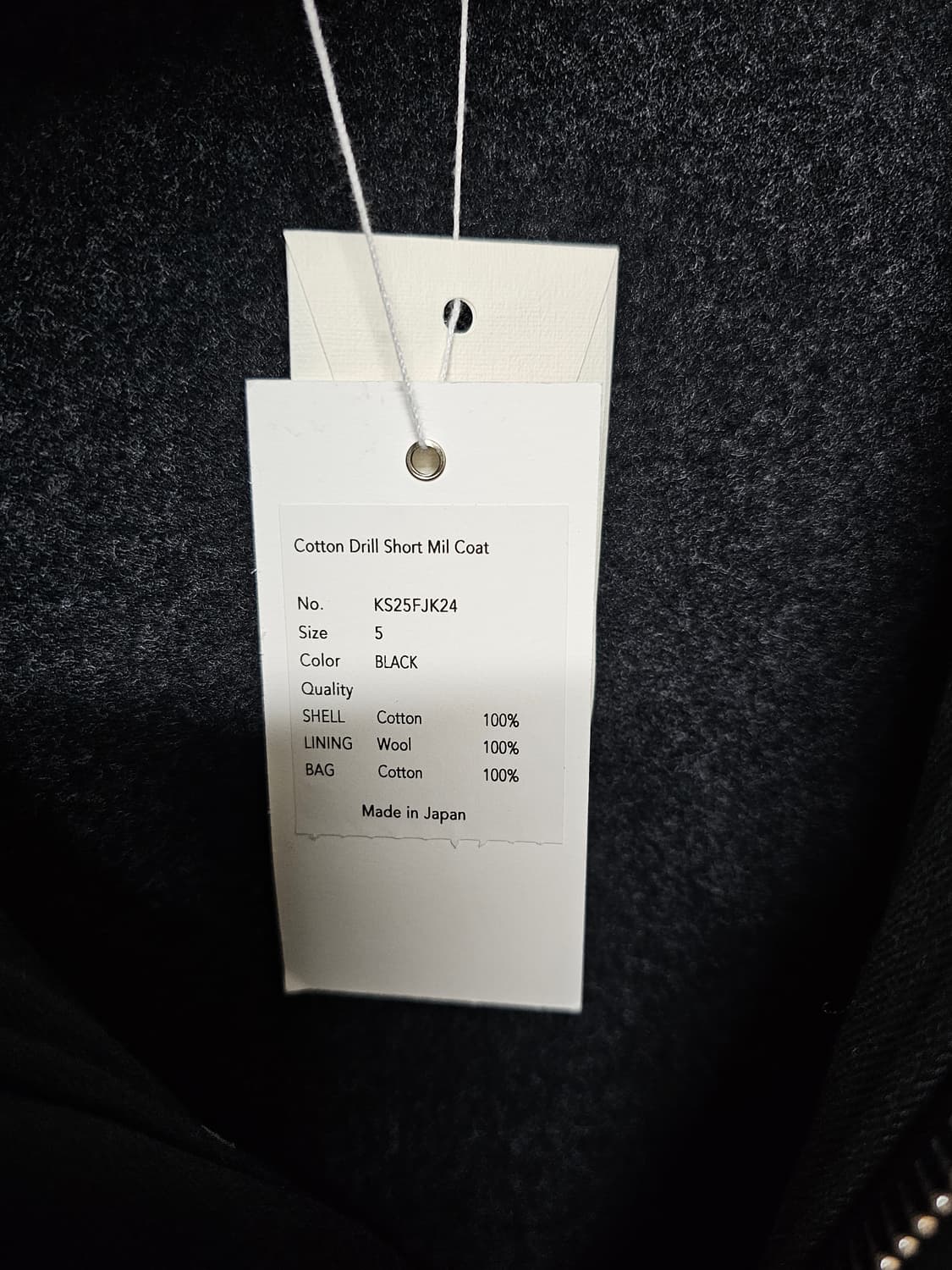 캡틴선샤인 25fw 코튼 드릴 밀코트 5사이즈 구 42사이즈 25aw 상품이미지2