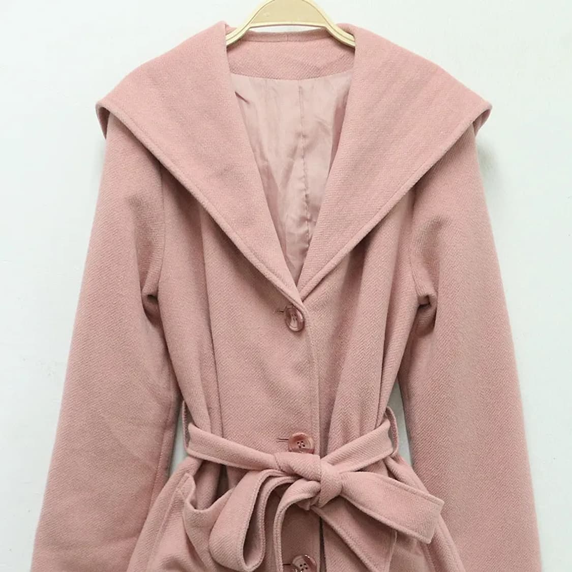 LILY BROWN 딸기우유 브이넥 벨트 코트 60977 상품이미지3