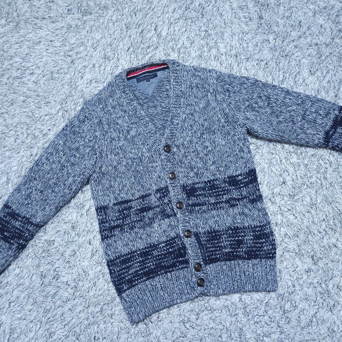 타미힐피거) S 남자 브이넥 겨울가디건 / 왕눈이샵 상품이미지2