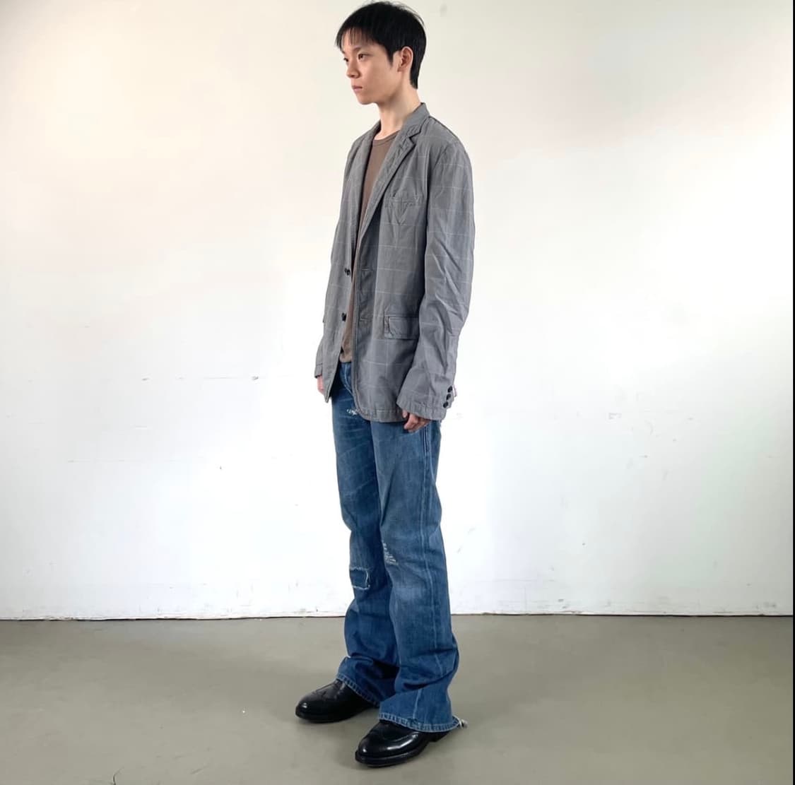 꼼데가르송 백 라인 자켓 상품이미지1