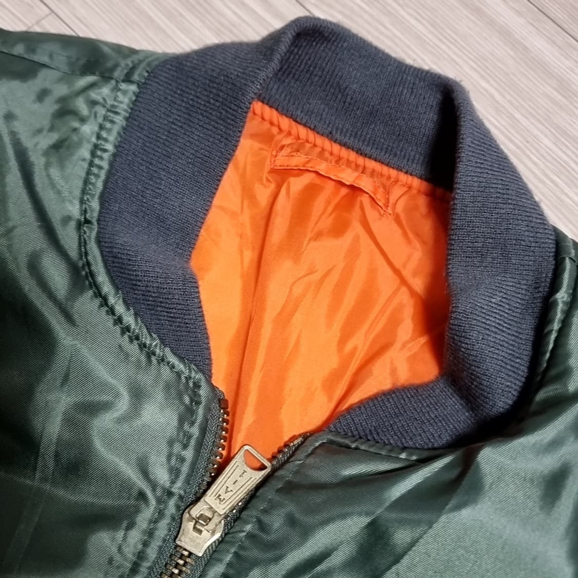 로스코 카키색 MA-1 항공 점퍼(XL) 상품이미지4