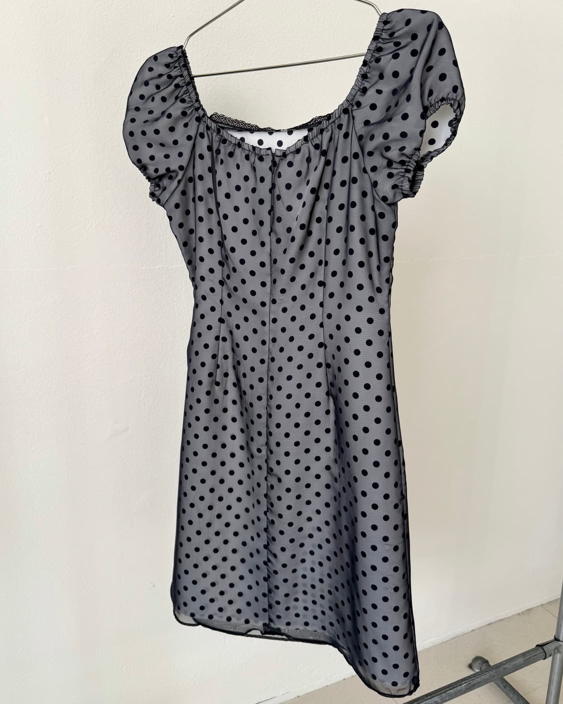 빈티지 도트 원피스 상품이미지5