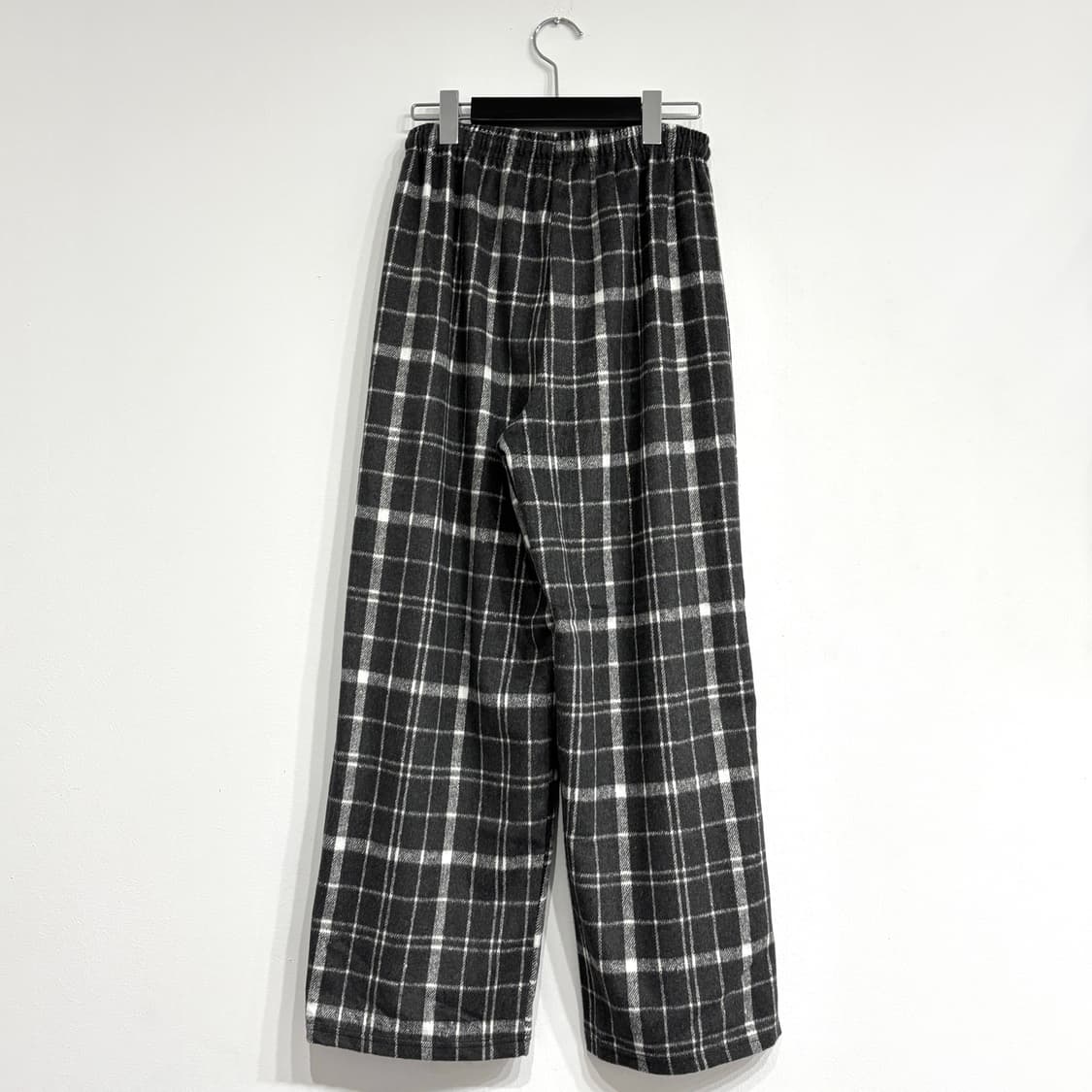 [새상품] 겉기모 체크 와이드 밴딩팬츠 상품이미지4