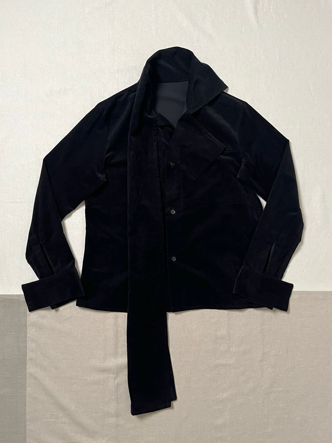 요지야마모토 코듀로이 머플러 자켓 yohji yamamoto Y’s 상품이미지4