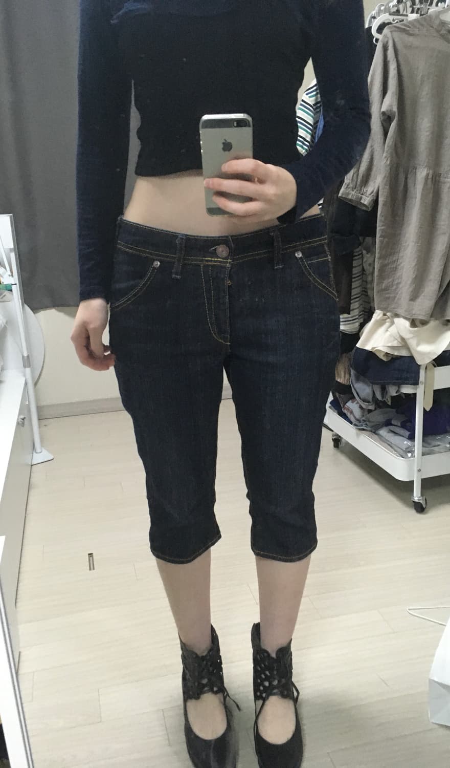 Raw Denim Capri pants 상품이미지1