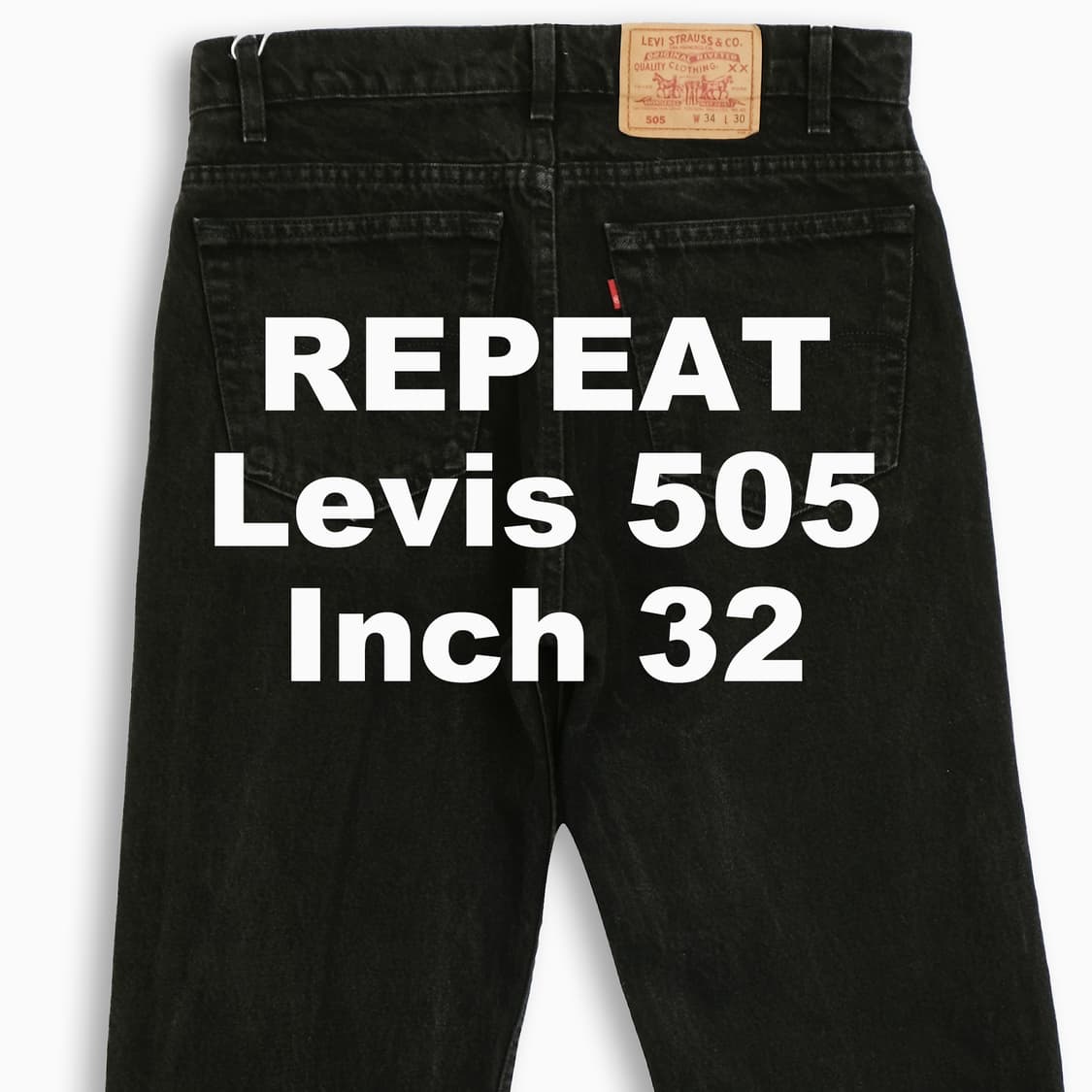리바이스 505 흑청 블랙진 90s USA 32인치 LV5053433 상품이미지1