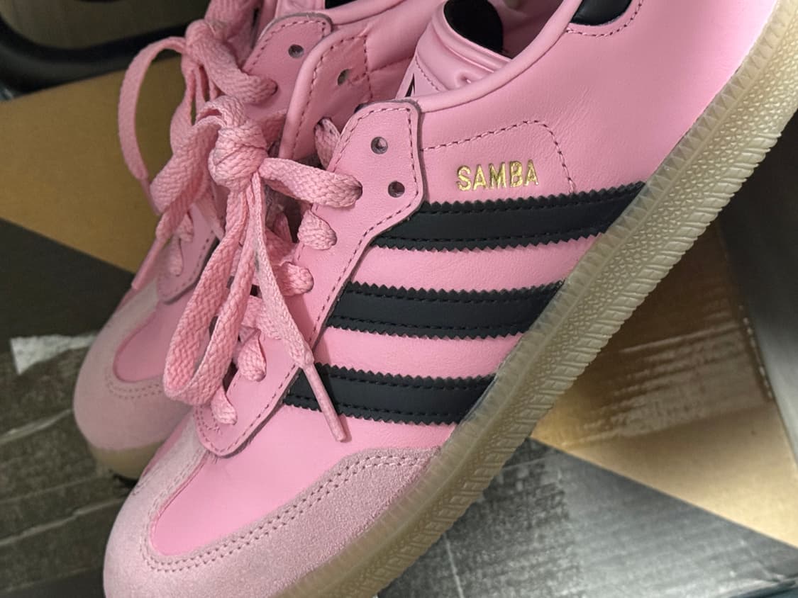 아디다스 삼바 메시 인도어 핑크 운동화 225 상품이미지4