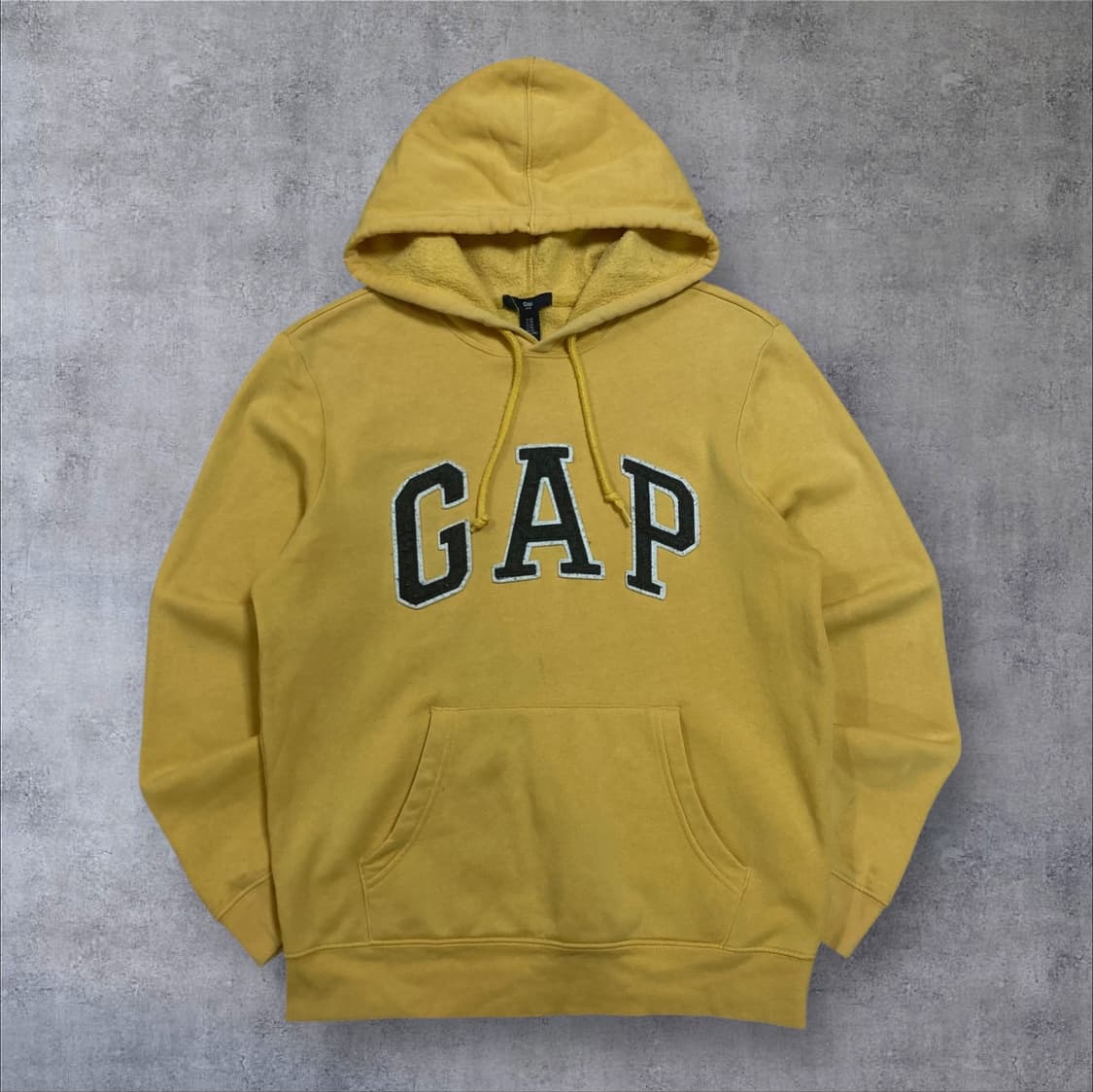 GAP 스펠아웃 빅로고 옐로우 후드티 상품이미지1