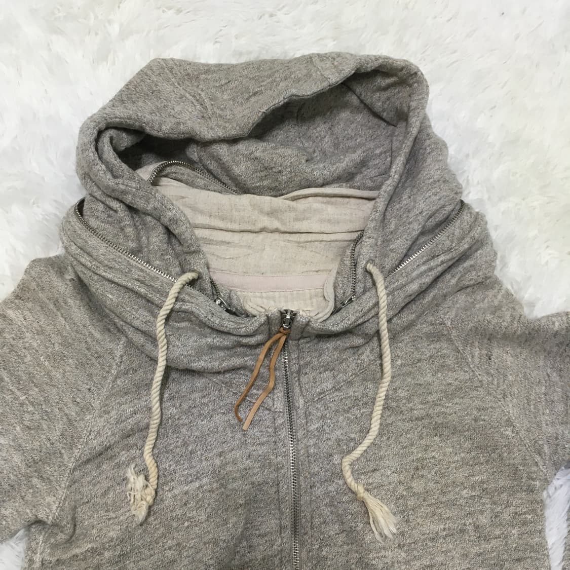 빈티지 멜란지 터틀넥 후드 y2k 스트릿 갸루 펑키 일본빈티지631 fa 상품이미지4