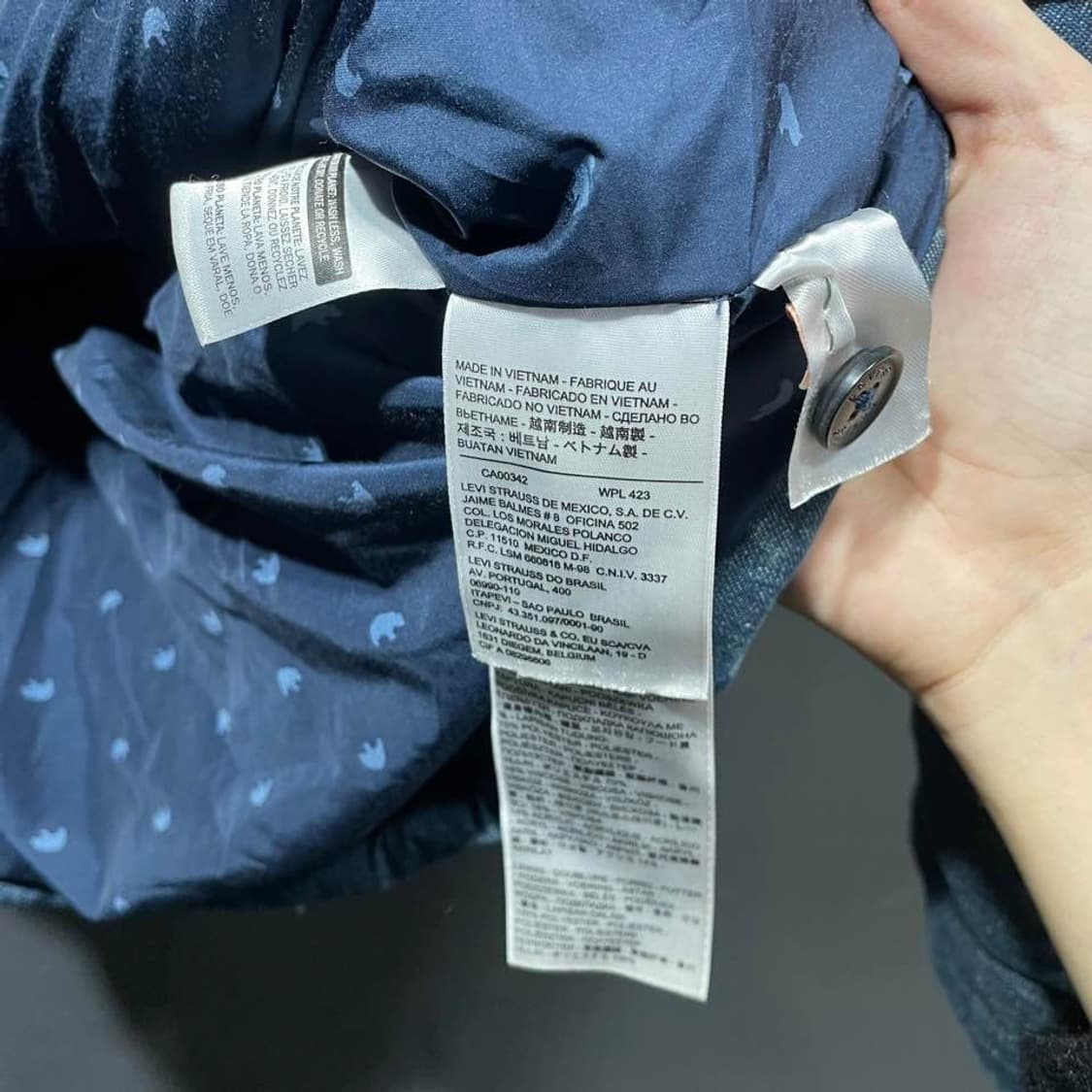 리바이스 워크웨어 데님패딩 상품이미지6