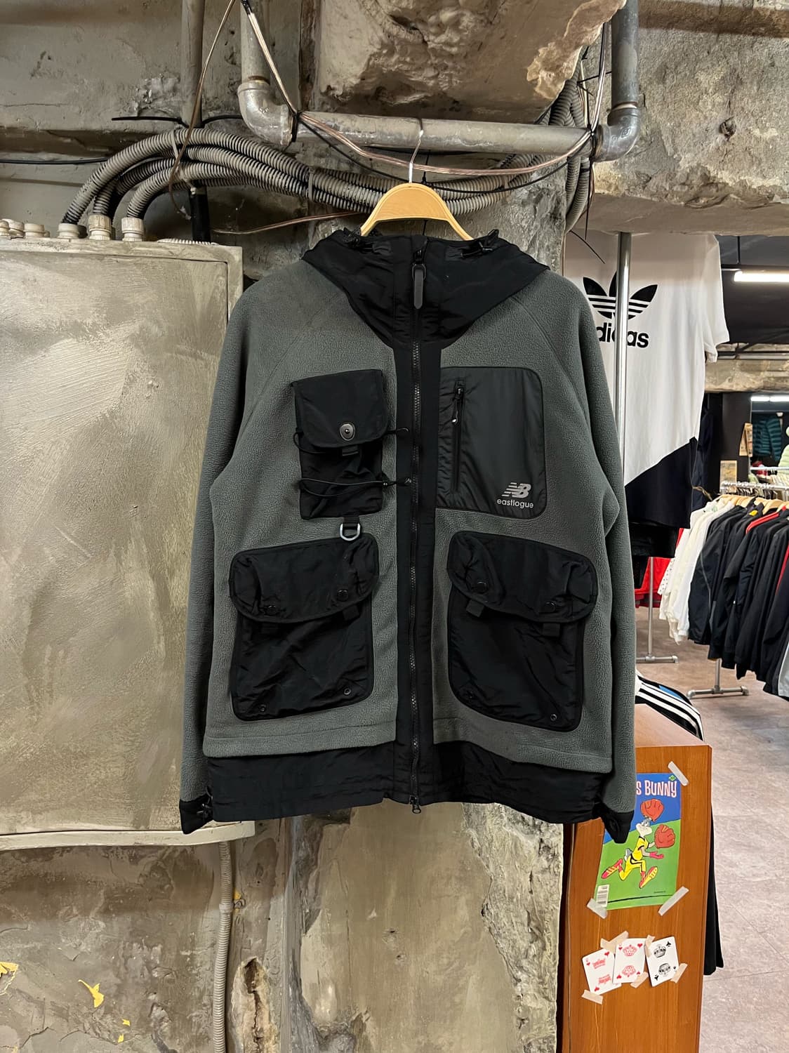 이스트로그 뉴발란스 플리스 후드 자켓 100(L) #csz2304 상품이미지1