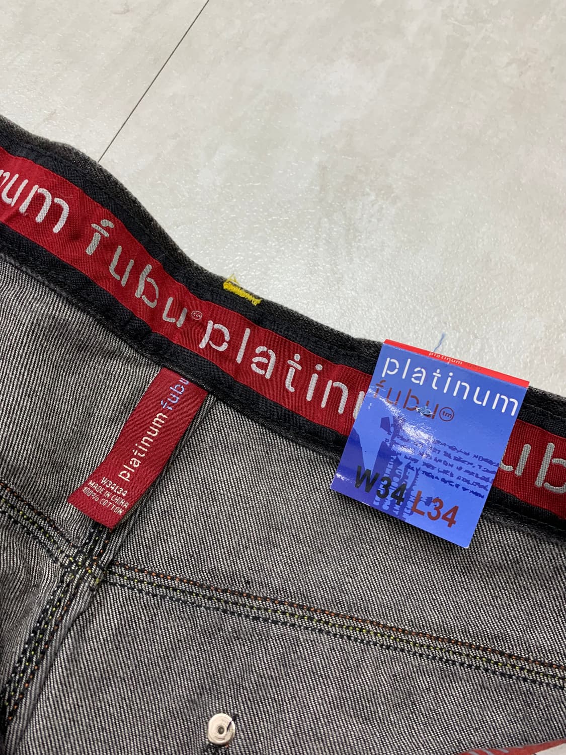 플레티넘 푸부 뒷 포켓 디테일 데님 팬츠 #13 상품이미지7