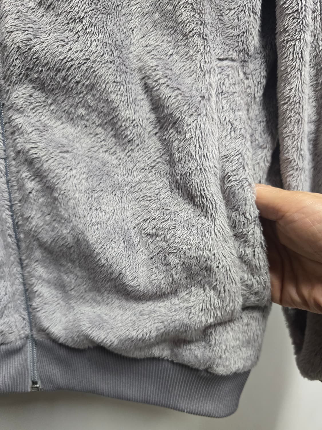 아디다스 쉐르파 파이어버드 그레이 후드집업 100 상품이미지3