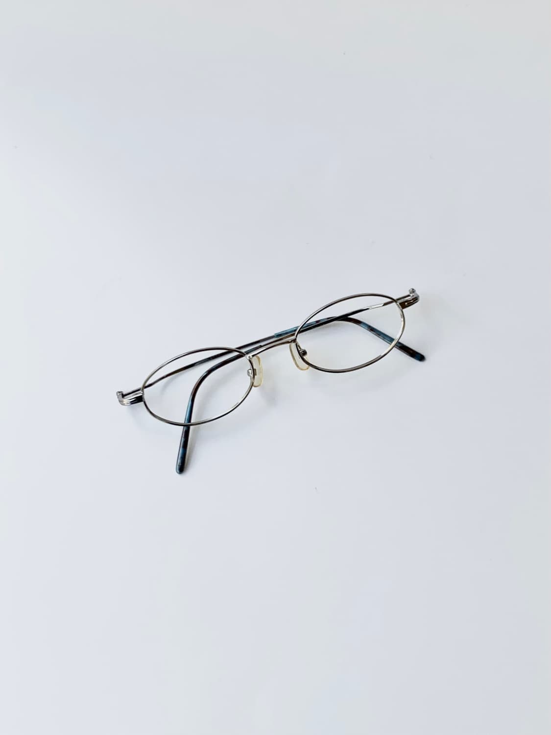 [픽키-613] 실버 오벌 메탈 안경 데드스탁 빈티지 클래식 프레임  상품이미지2