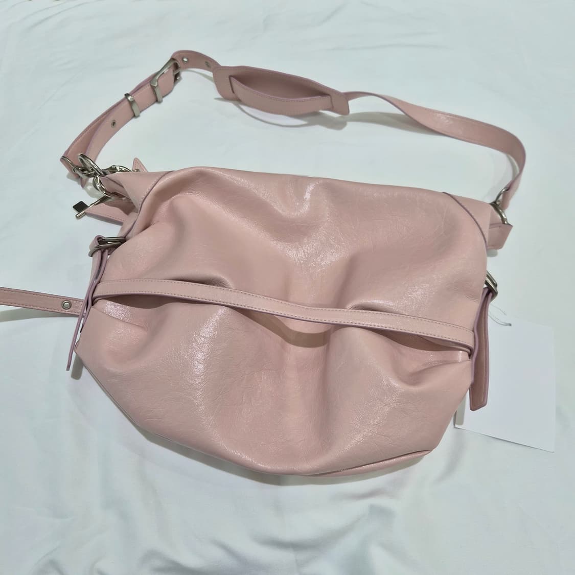 (새상품) 여밈 슬라우치백&키링세트(연한핑크색) 상품이미지2