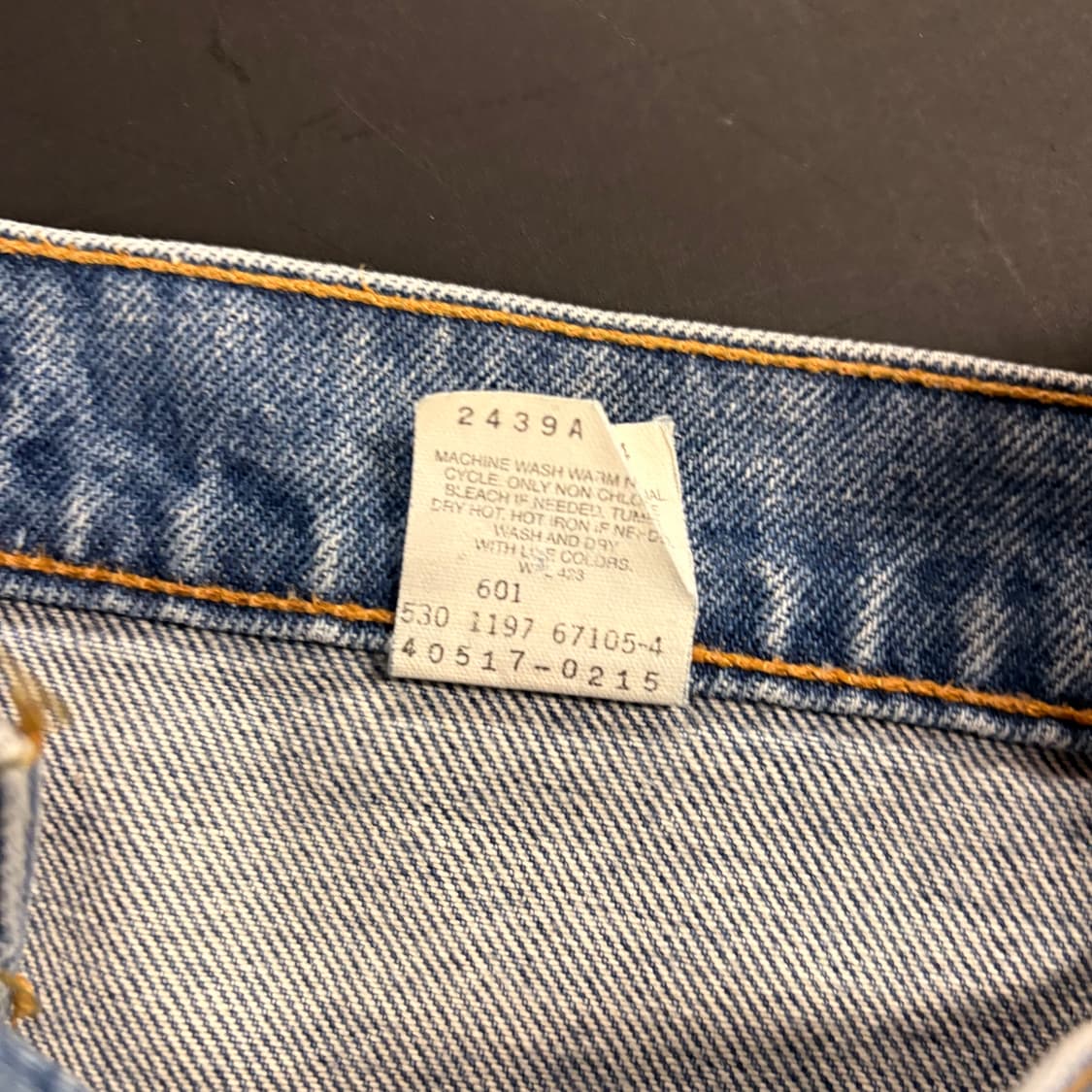 [36/32] 90s USA🇺🇸 리바이스 517 오렌지탭 중청 데님 상품이미지9