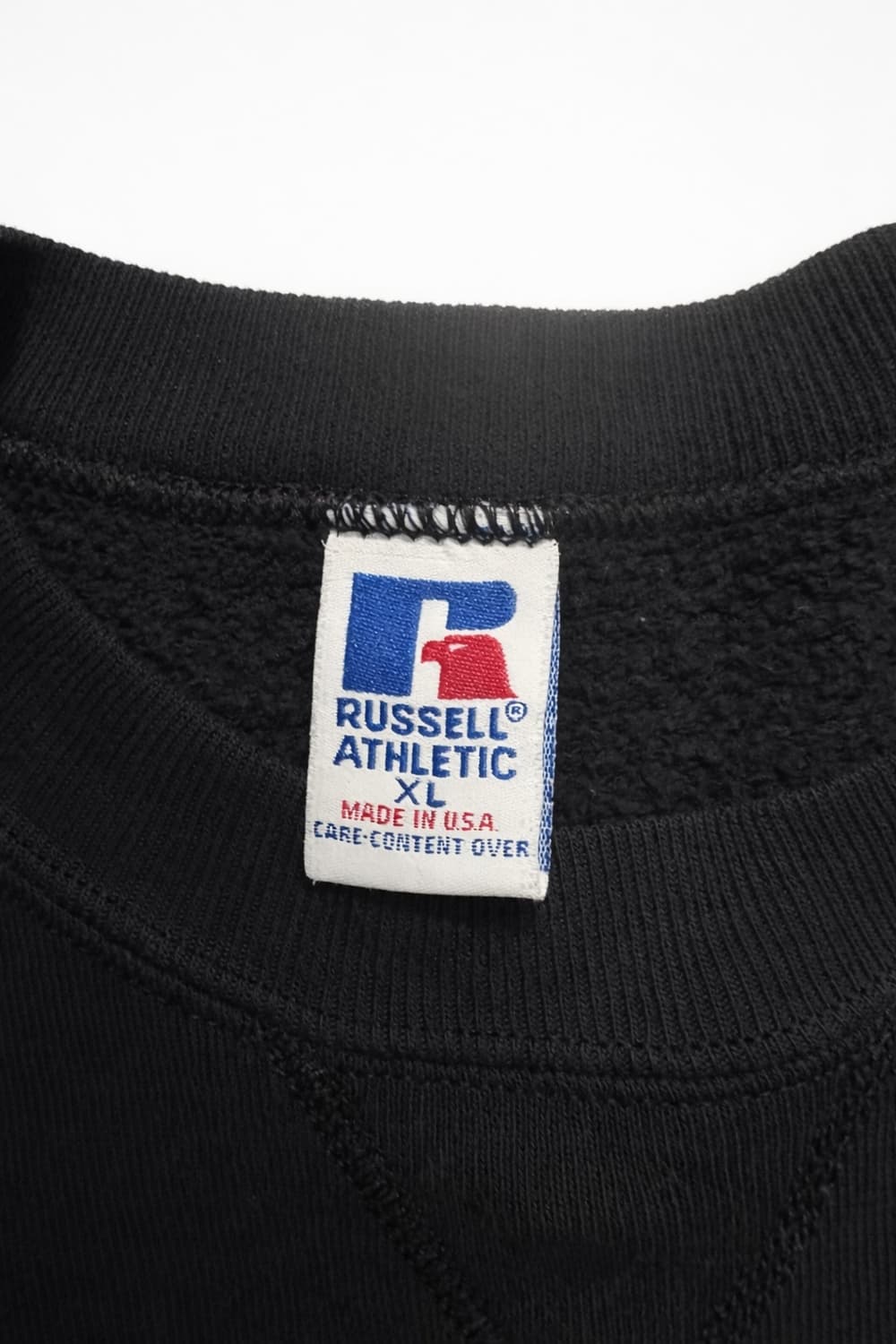 러셀 90s 블랭크 스웻셔츠 맨투맨 블랙 U.S.A. 상품이미지2
