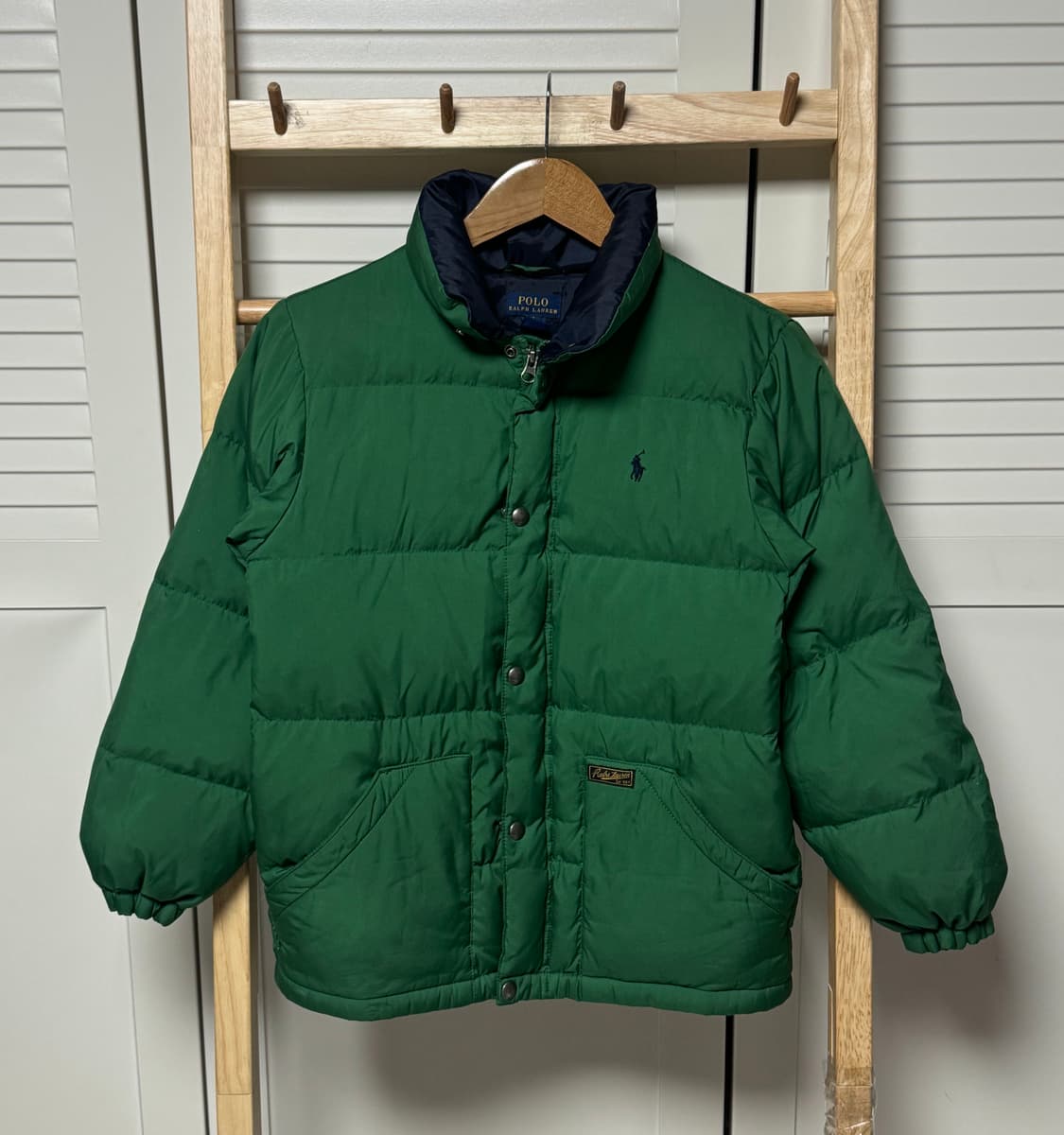 폴로 랄프로렌 아동 10-12 그린 패딩 자켓 상품이미지1