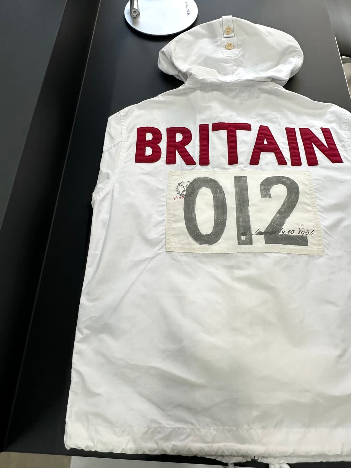 폴로 랄프로렌 UK 브리튼 빅포니 코튼나일론 컴뱃자켓 화이트 상품이미지6