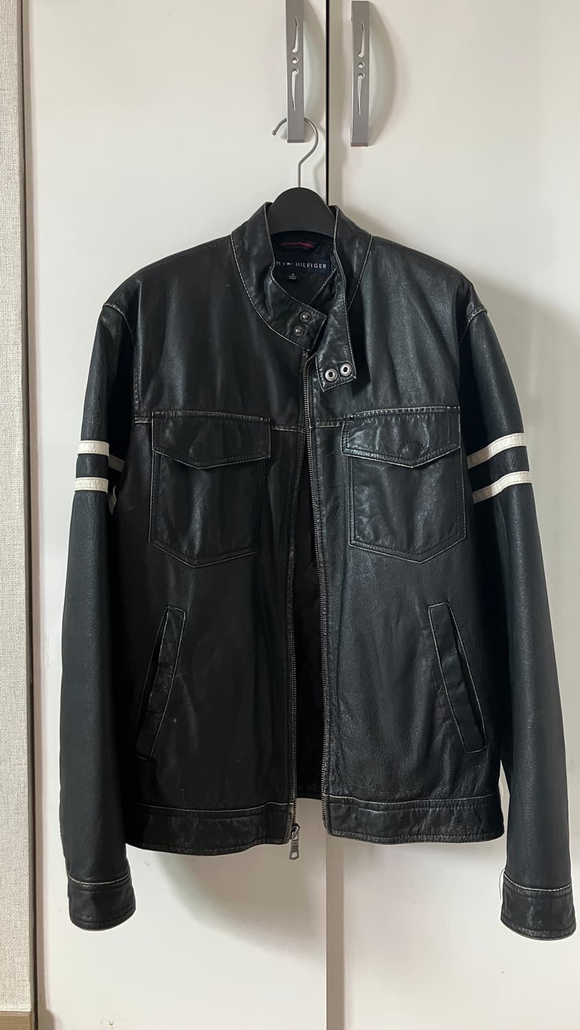 타미힐피거 가죽자켓 L 램스킨 양가죽 상품이미지1