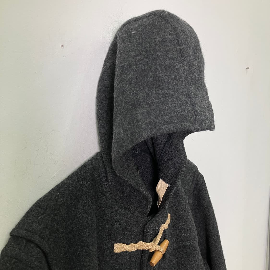 Kent 차콜 울 후드 더플 코트 M 상품이미지5