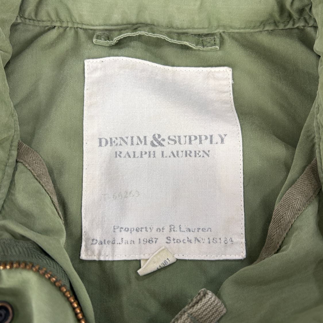 폴로 데님앤서플라이 카키 야상 밀리터리 자켓 100 상품이미지2