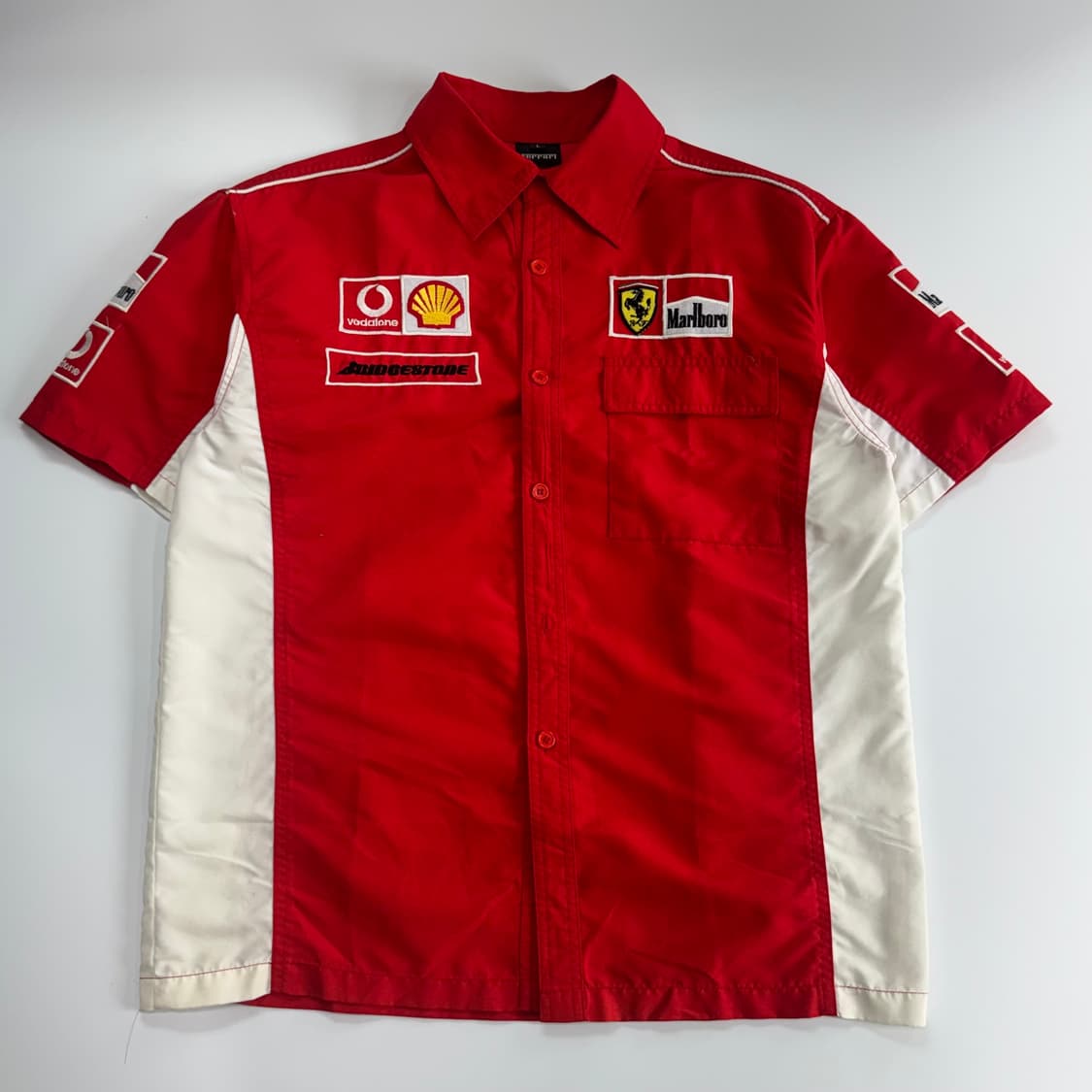 Ferrari 페라리 Marlboro 레드 레이싱 반팔 카라티  상품이미지3