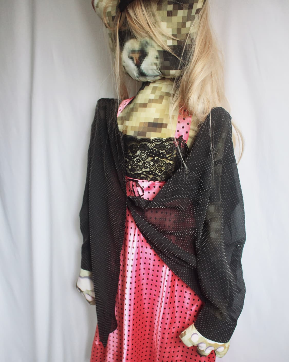 Dot see-through thin blouse cardigan 상품이미지2