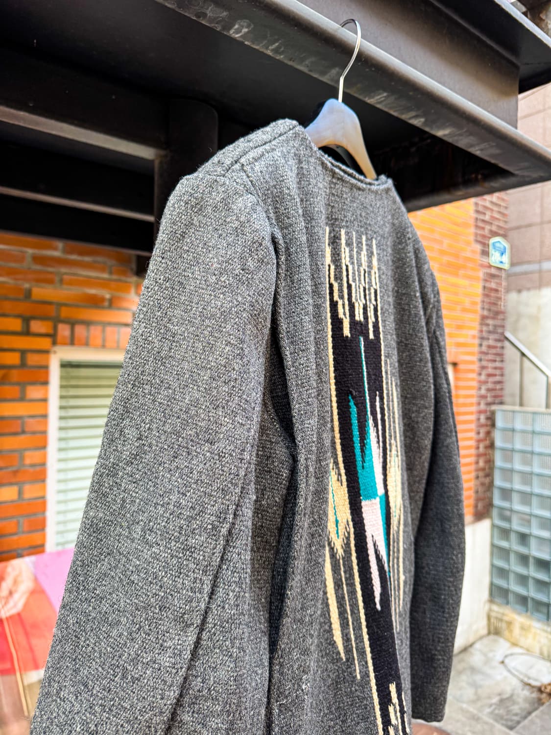 Navajo Blanket Pattern Wool Jacket 상품이미지8