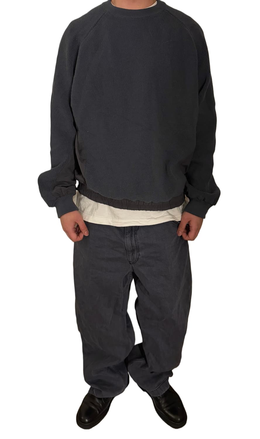 Freak's store 프리크스토어 니트 스트링 맨투맨 상품이미지2