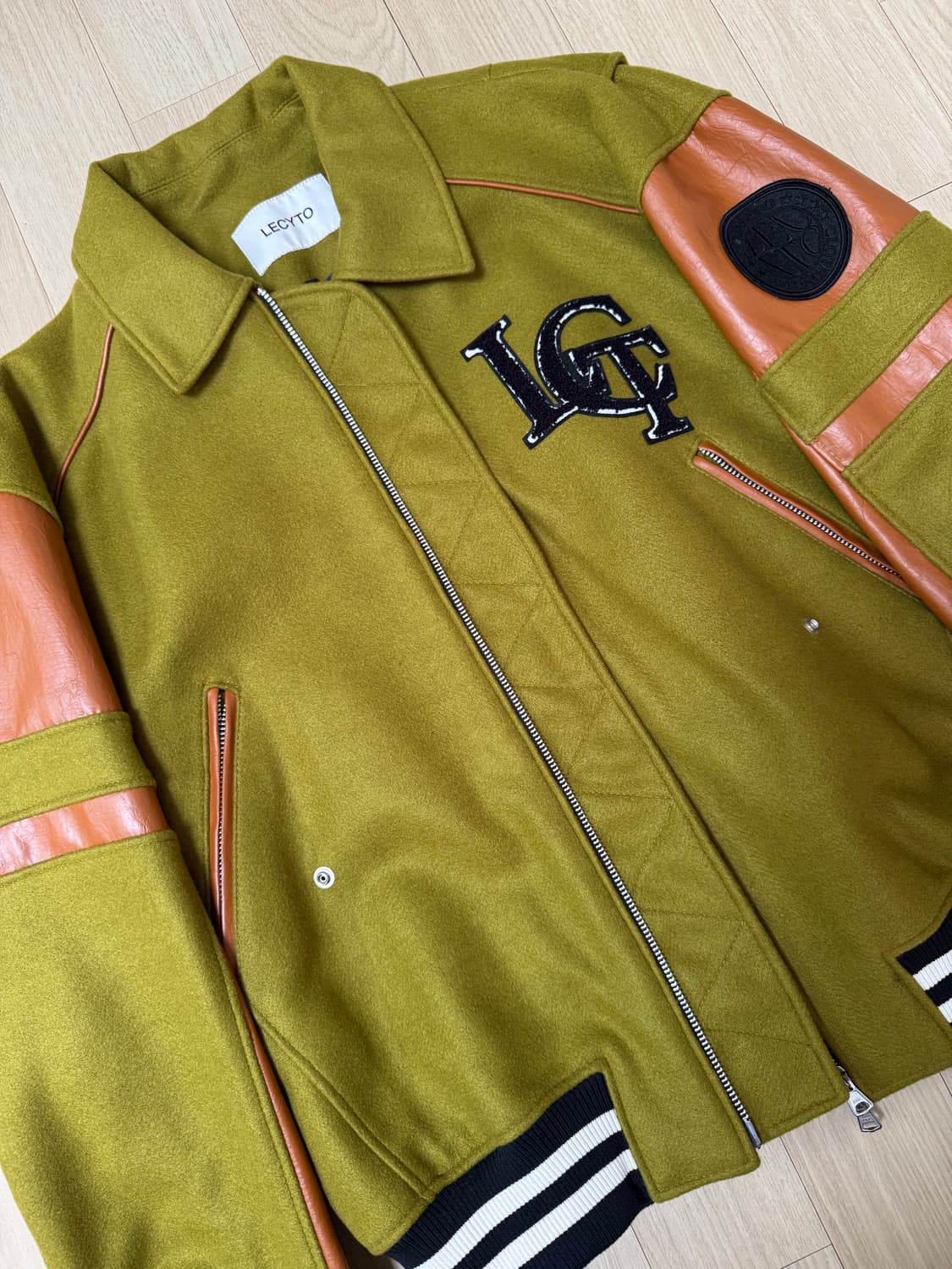 lecyto wool varcity jacket 상품이미지2