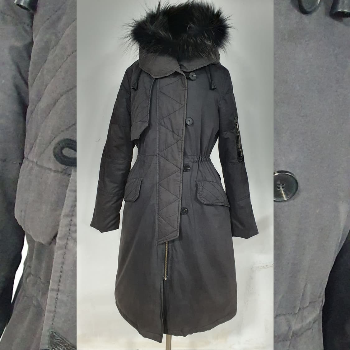 Tankus 빈티지 그런지페어리 한파용 야상 구스다운 롱패딩 ~77 상품이미지1