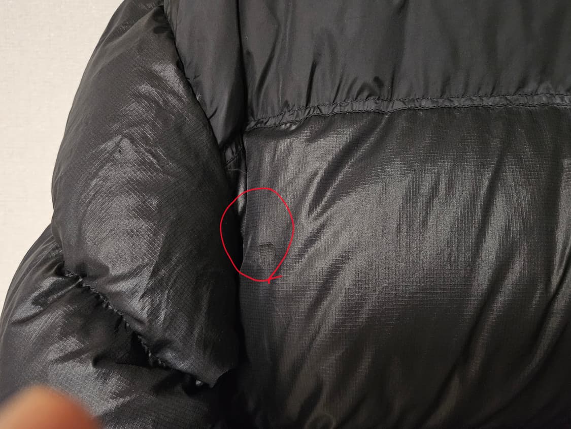 노스페이스 눕시 700 블랙 구스다운 패딩 105 110사이즈 상품이미지9