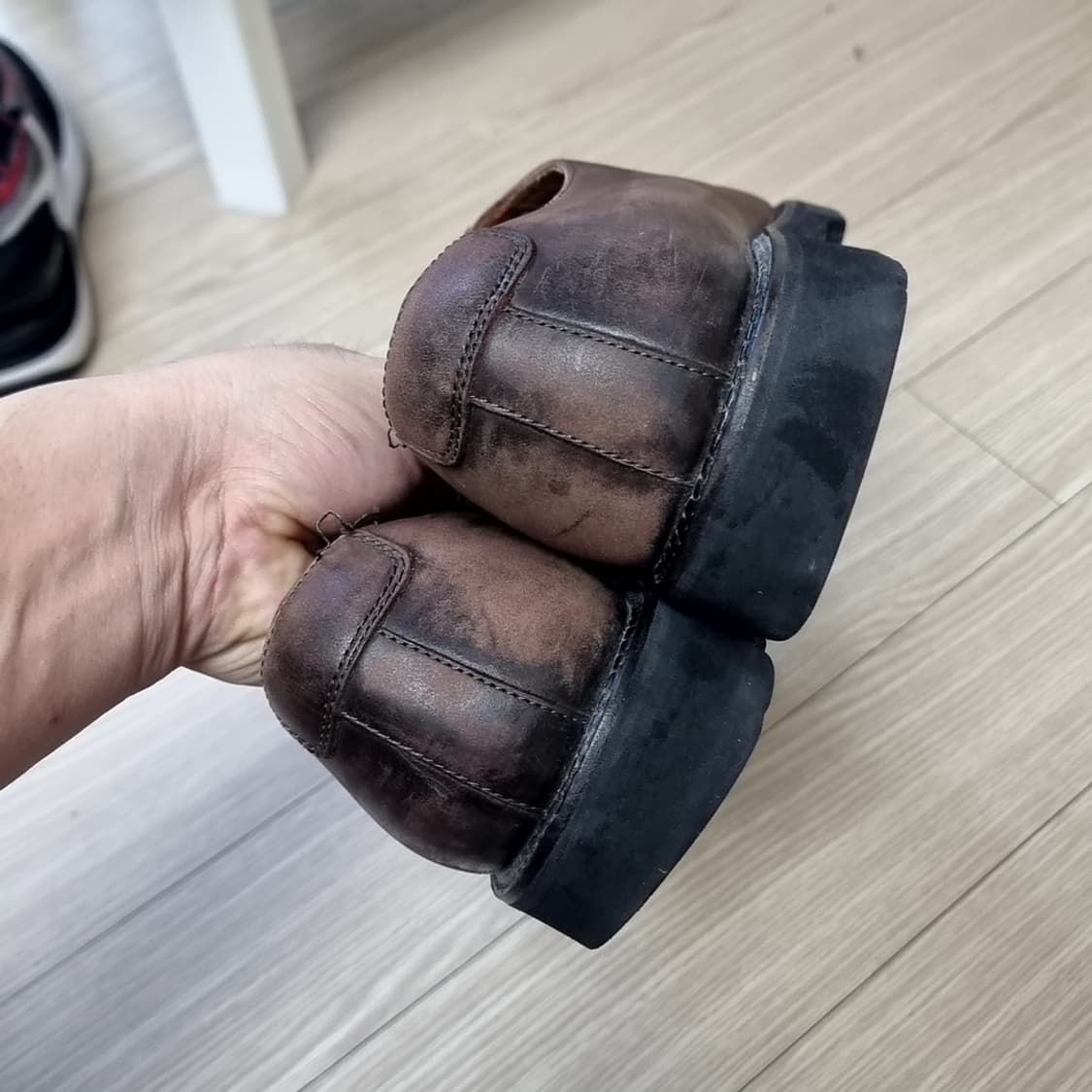 스테파노로시 브라운 가죽 남성 구두(280-290) 상품이미지5