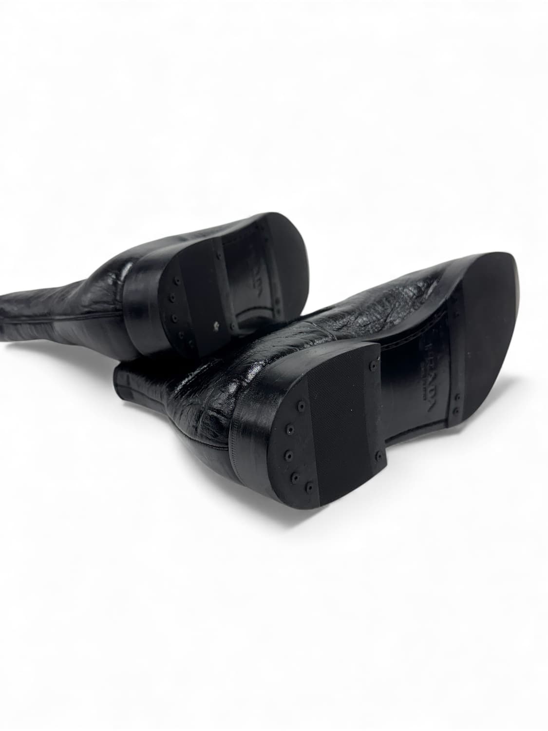 00s Prada Square Toe Boots 상품이미지8