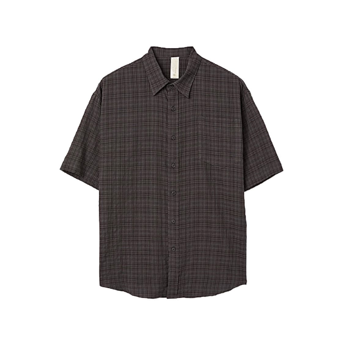 (1회착 택포가격) 코프위 님보 체크 하프 셔츠 다크 그레이 3(L) 상품이미지1