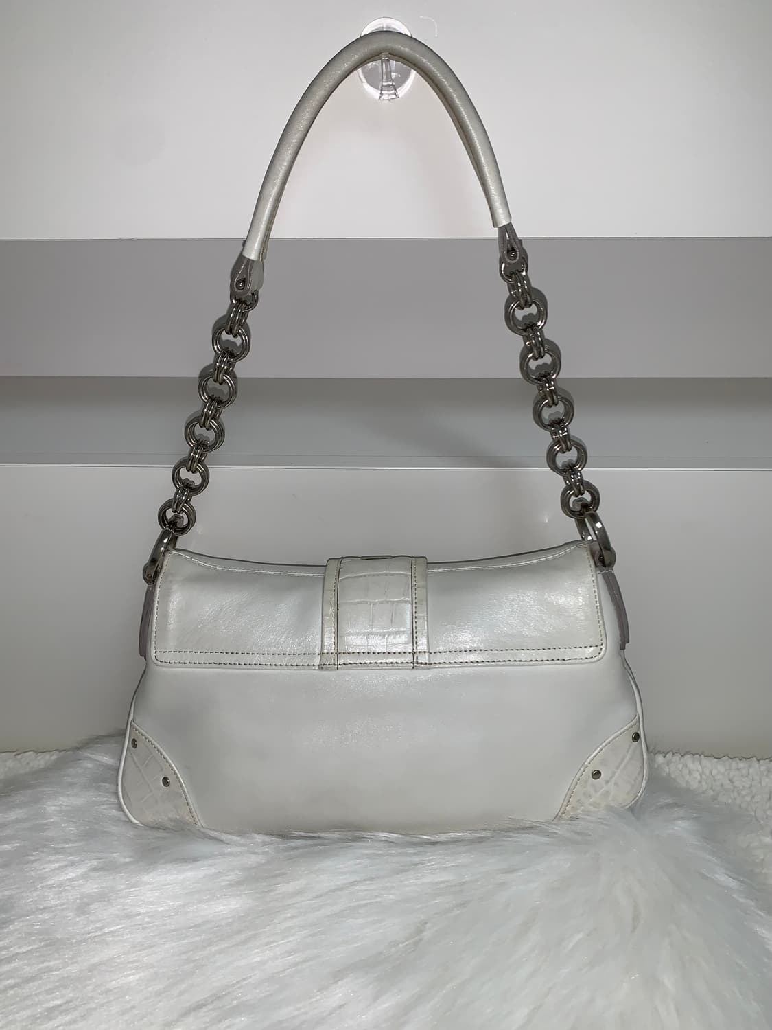 Metro city white shoulder bag y2k 상품이미지3