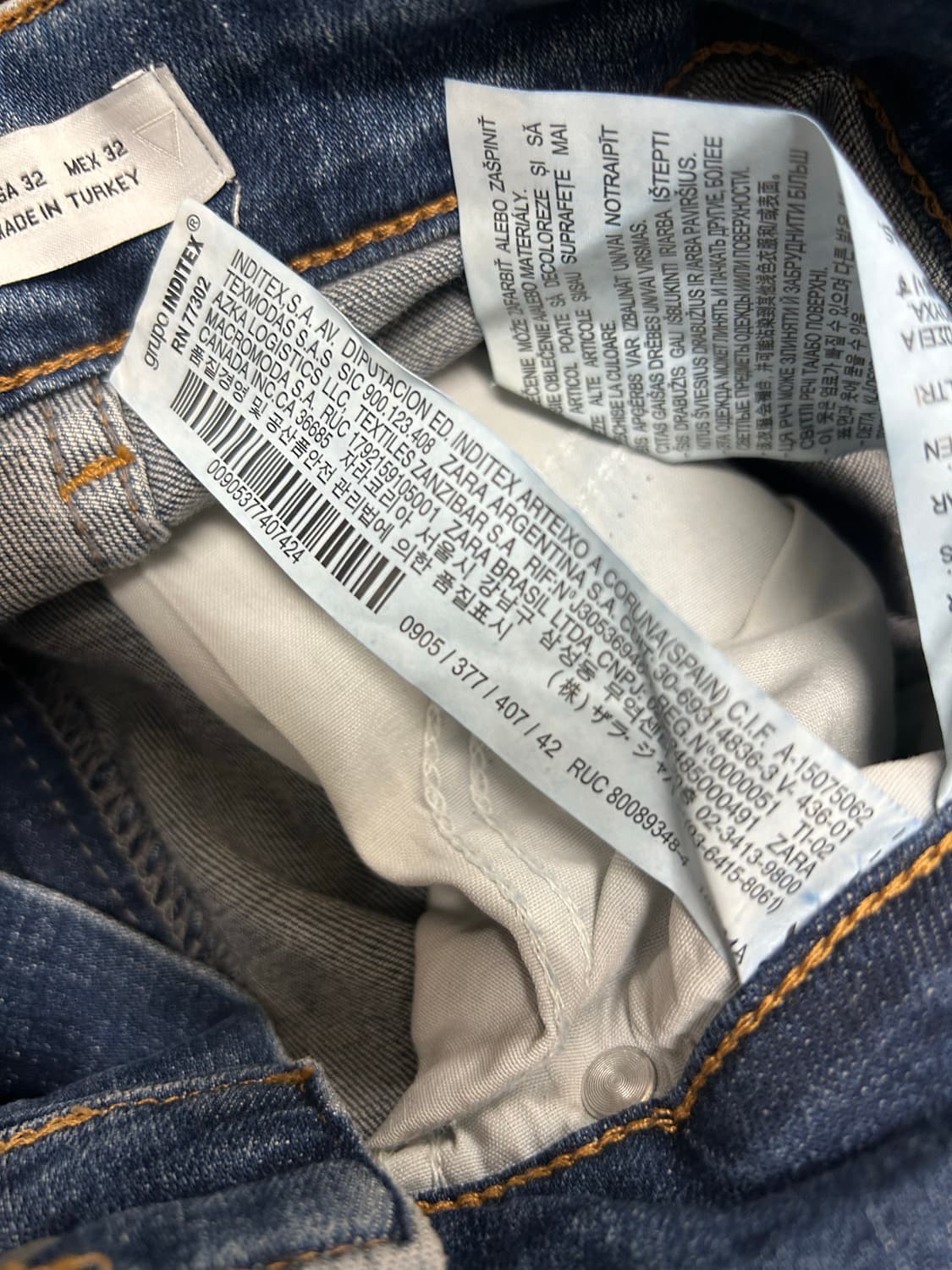 ZARA 데미지 진 42 상품이미지5