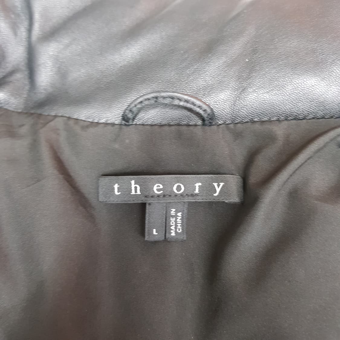 띠어리 theory 리얼 레더 패딩 조끼 L사이즈 상품이미지6