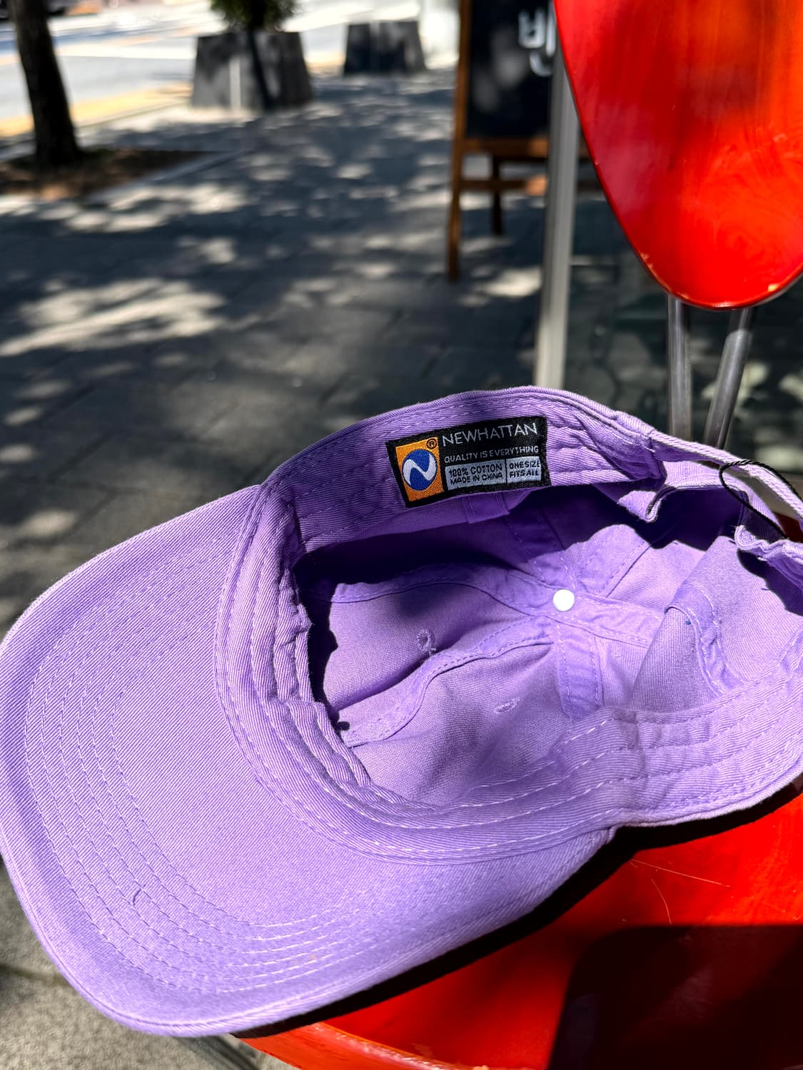Newhattan Classic Purple Cotton Cap 상품이미지4