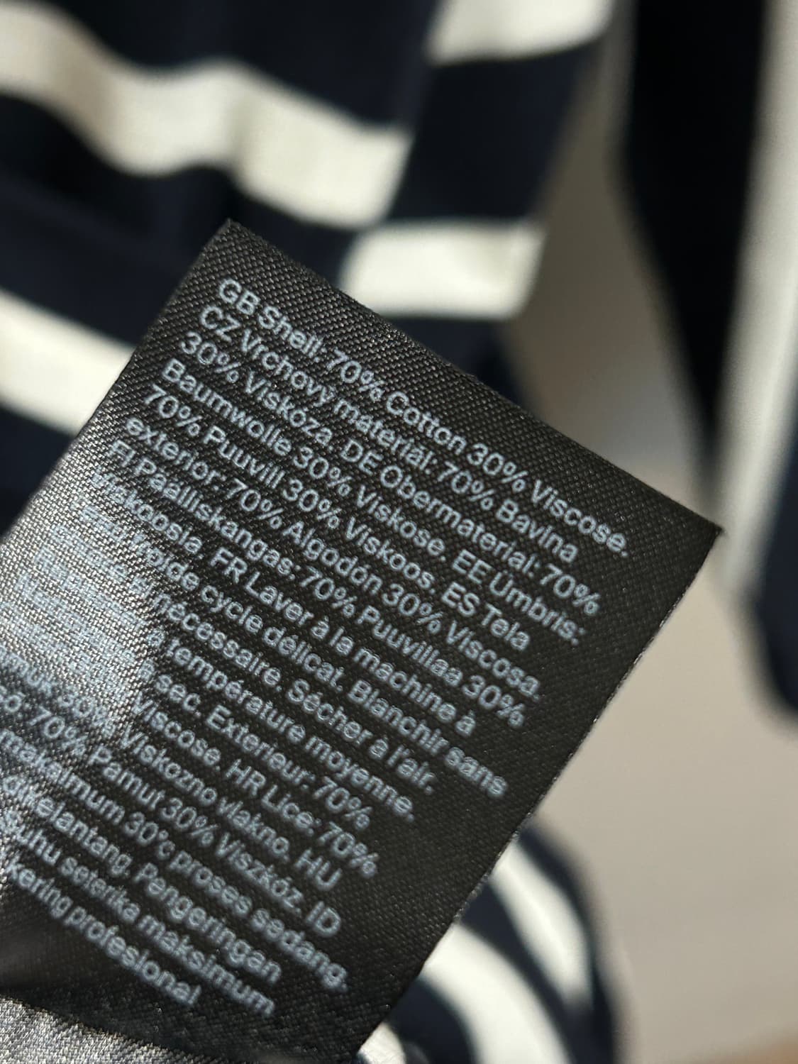 코스 롱 스트라이프 레글런 원피스 상품이미지9