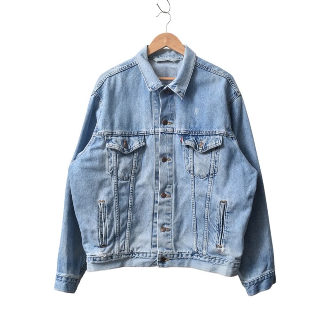 90S USA 리바이스 데님 트러커 청자켓 L 상품이미지1