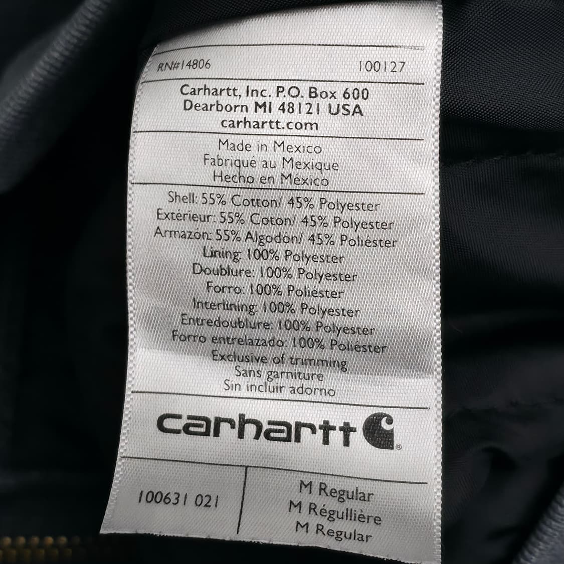 [M] 칼하트 써멀 후드 집업 차콜 그레이 레인 디펜더 상품이미지7