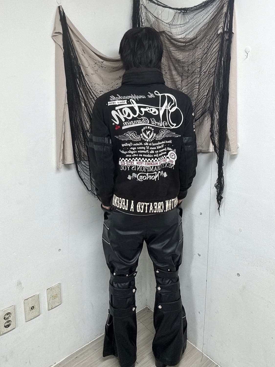 [Norton]Biker Print Bono-Hoodie 2-way Zi 상품이미지4