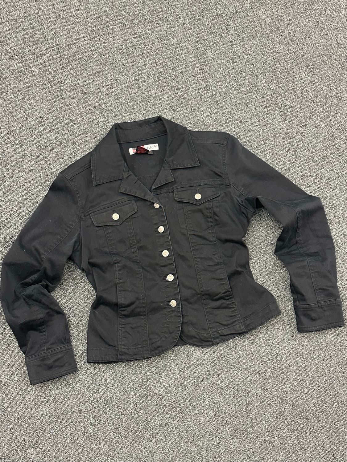 S)live a little 빈티지 여성 블랙 코튼자켓 상품이미지2