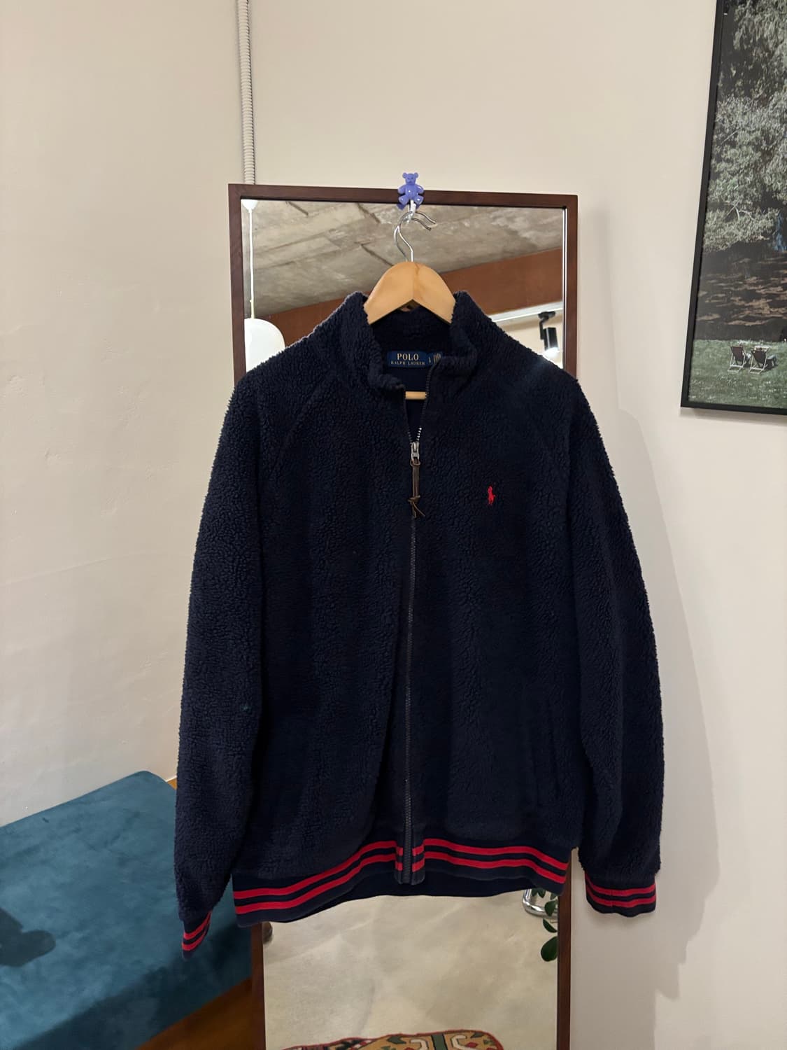 폴로 랄프로렌 네이비 플리스 자켓 상품이미지1