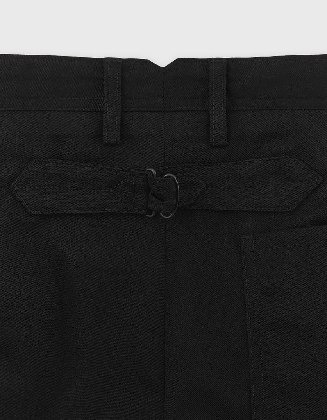 row cut chino pants black 해리티지 플로스 상품이미지2